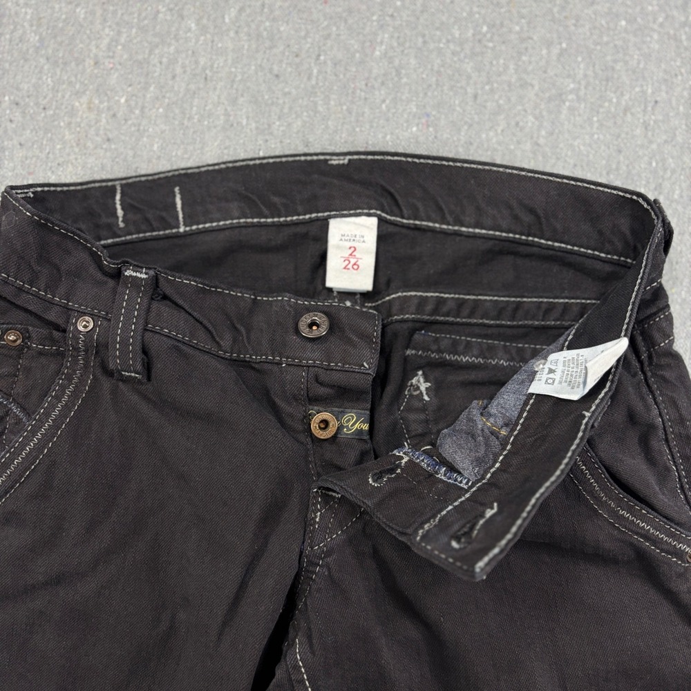 Lucky Brand Lil Maggie Black Jeans Womens 2/26 Y2K Vintage Made in USA - Picture 11 of 11